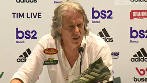 Jorge Jesus dá lição em conferência de imprensa: «Deceção? Estás a jogar com quem?»
