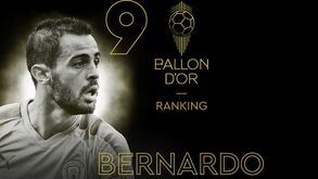 Bernardo Silva ficou em 9.º lugar na Bola de Ouro