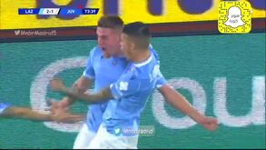 Reviravolta no Lazio-Juventus: brutal receção de Milinkovic-Savic vale 'meio golo'