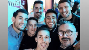 Salvio em Lisboa mata saudades dos companheiros do Benfica