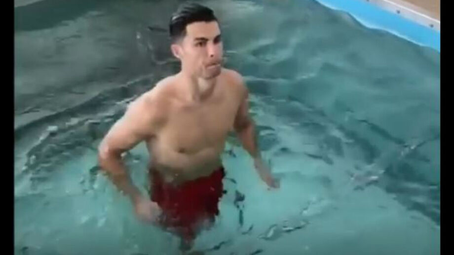 Português mostra trabalho na piscina