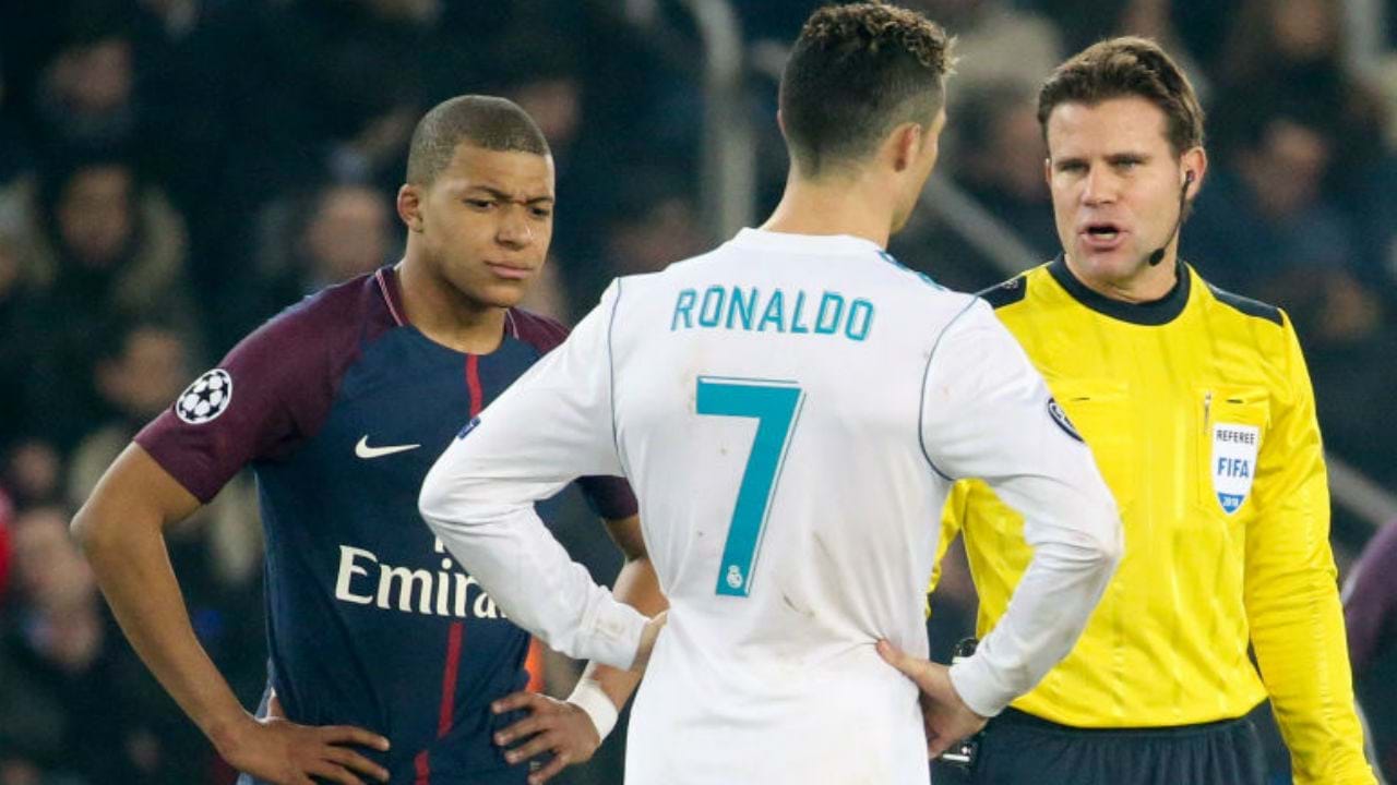 Kit Neymar, Messi, Cristiano E Mbappe Ouro