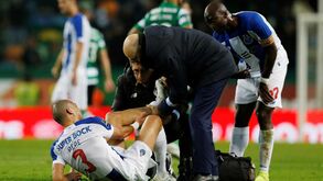 O momento em que Pepe se lesionou no clássico com o Sporting