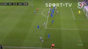 Coates marcou mas golo foi anulado por fora de jogo