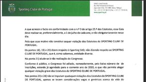 Leia na íntegra a deliberação da MAG do Sporting a justificar a não realização de uma AG destitutiva