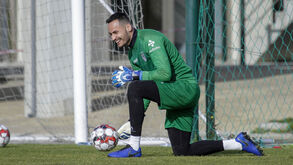 Bruno Brígido foi a novidade do treino
