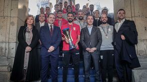 Heróis do Sp. Braga emocionados