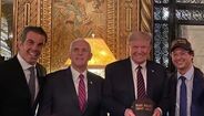 Fabio Wajngarten no almoço com Donald Trump