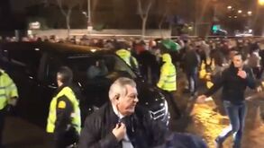 O momento da chegada de Cristiano Ronaldo ao Santiago Bernabéu