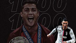 Cristiano Ronaldo foi ao baú na hora de celebrar o jogo 1.000 e de lá saíram os números que contam