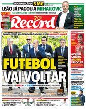 Quarta-feira, 29 de abril de 2020