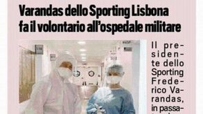 «O presidente-médico»: Frederico Varandas em destaque na imprensa italiana