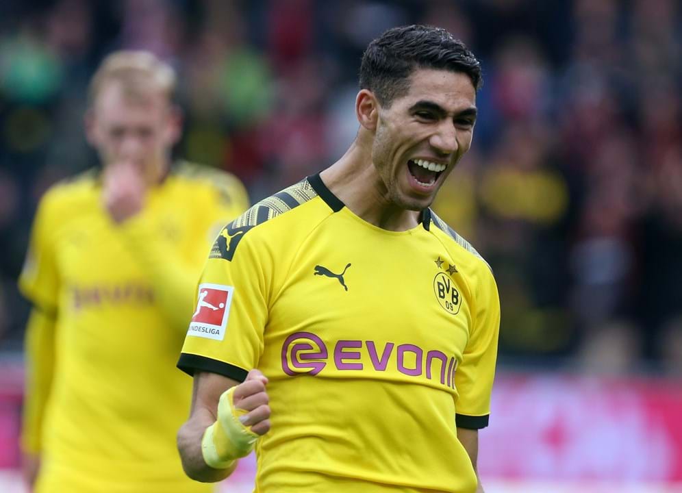 3. Achraf Hakimi - Borussia Dortmund - Velocidad: 96