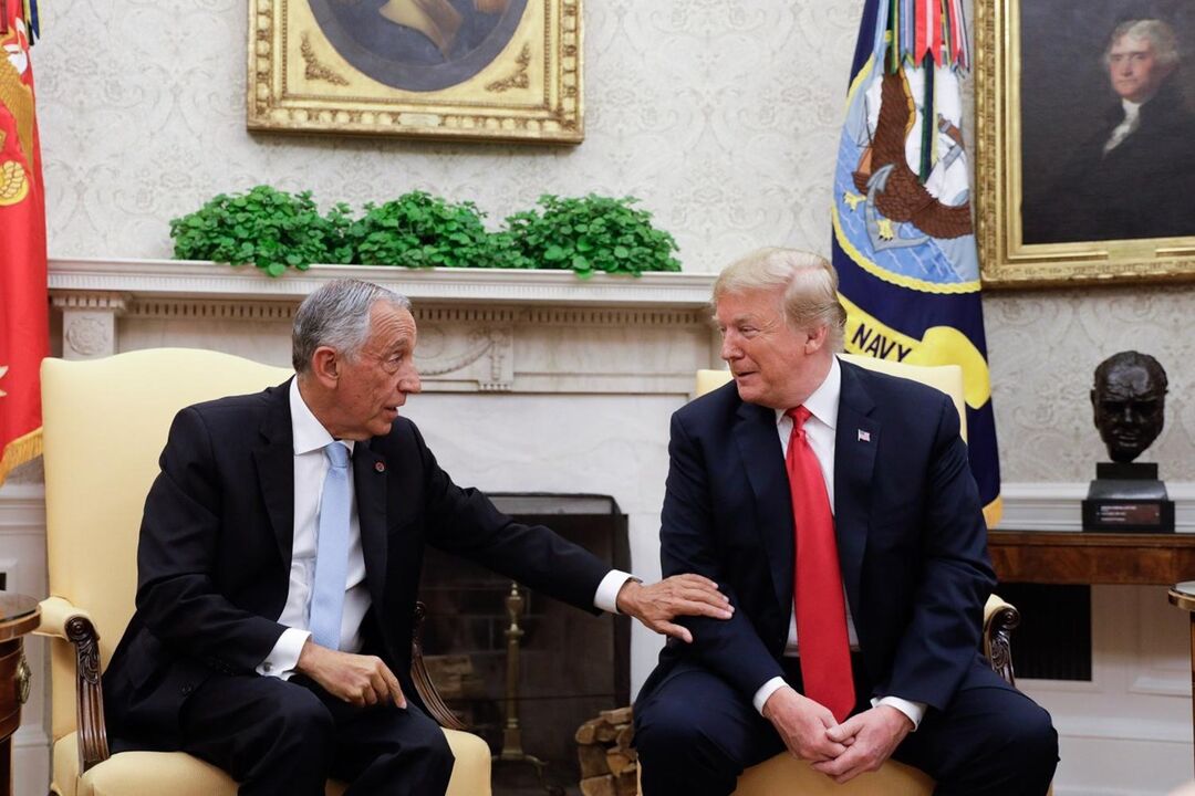 Marcelo Rebelo de Sousa e Donald Trump
