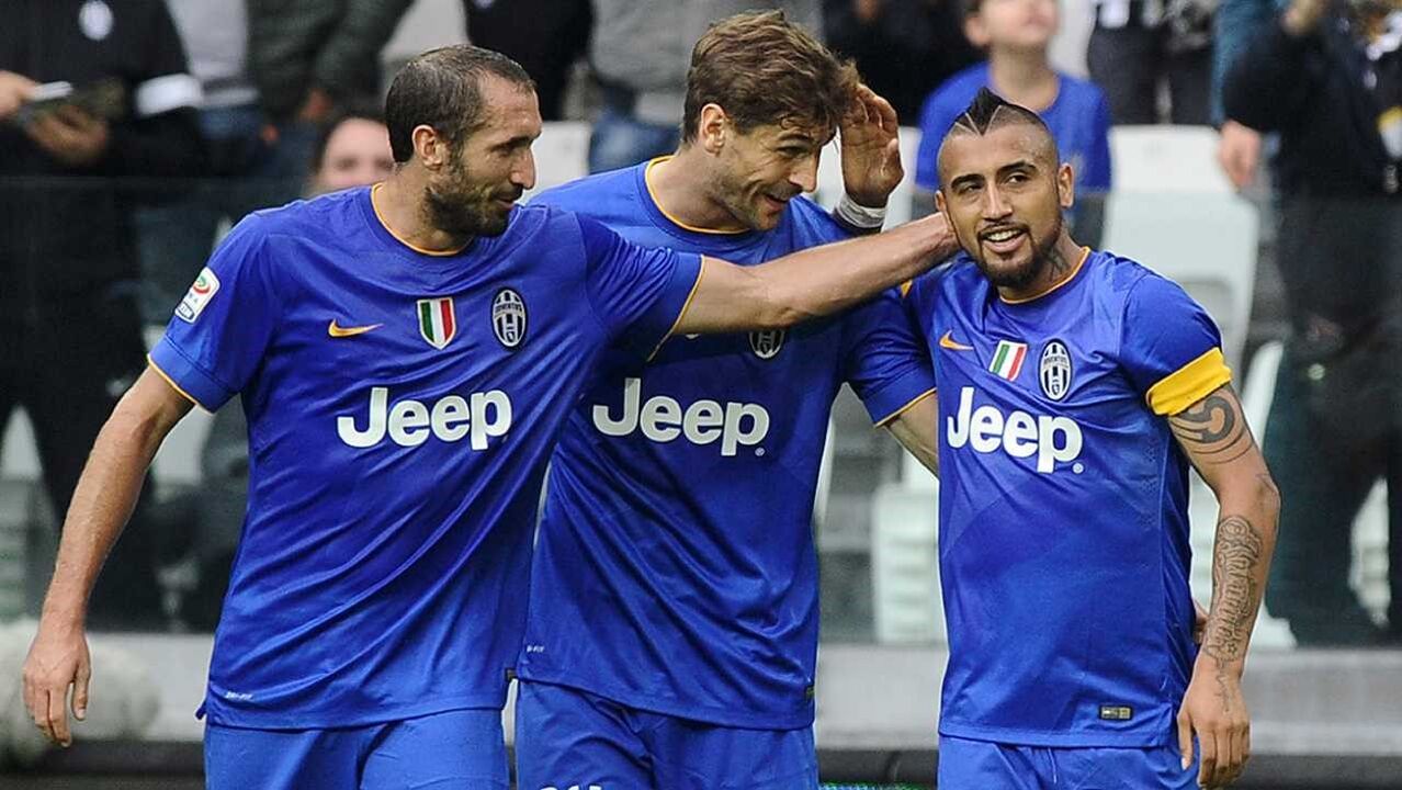 Chiellini, Llorente e Vidal na Juventus