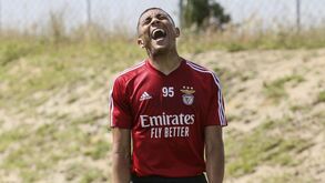 Benfica mantém o trabalho duro com Vinícius a mostrar toda a vontade no treino de hoje