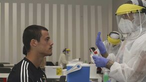 Testes, sorrisos e muito trabalho de ginásio: Benfica prossegue treinos com 'cautelas sanitárias'