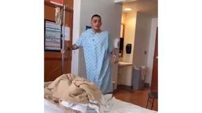 Tony Ferguson mostra-se no hospital após sofrer 143 golpes e fratura de osso orbital
