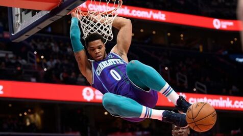 Charlotte Hornets Miles Bridges #0 Nba Great Player Jordan Brand