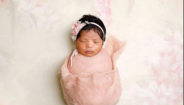 Foto partilhada por Kobe quando a filha mais nova nasceu