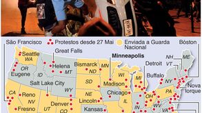 O mapa dos protestos nos EUA: cidades a ferro e fogo