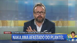 Vítor Pinto: «Tenho muitas dúvidas de que Nakajima volte a jogar pelo FC Porto esta época»