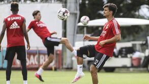 As imagens de mais uma sessão de treinos do Benfica dois dias antes do regresso 