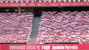 Estádio da Luz como nunca se viu: como ficaram as bancadas recheadas de cachecóis