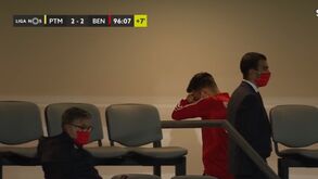 Samaris sofreu como adepto na tribuna em Portimão