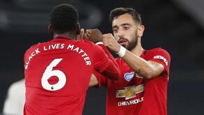 Dupla Bruno Fernandes/Pogba já faz estragos e português explica: «Nos grupos fico com ele»