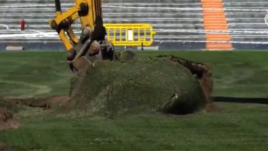 Estádio dos merengues está a ser remodelado