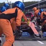 O desastroso 'pit stop' que tirou o quinto lugar a Sainz na Áustria