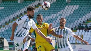 Carga policial após o jogo entre Vitória de Setúbal e Paços de Ferreira