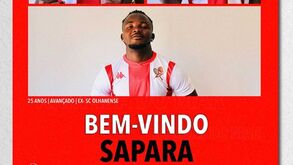 Oficial: Sapara é reforço do Leixões