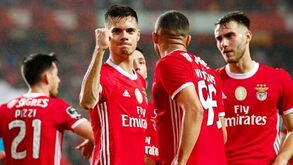 O onze provável do Benfica para o jogo com o V. Guimarães