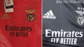 Portal especializado diz que são estas as novas camisolas do Benfica