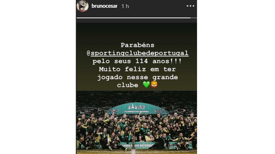 «Parabéns Sporting, que honra fazer parte da tua história»: as mensagens de atuais e ex-jogadores