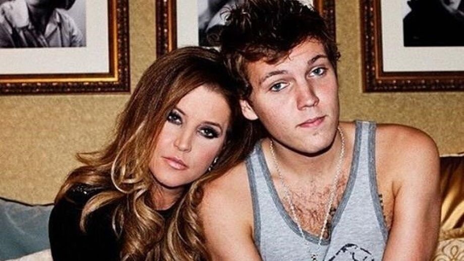 Lisa Marie Presley com o filho, Benjamin Keough