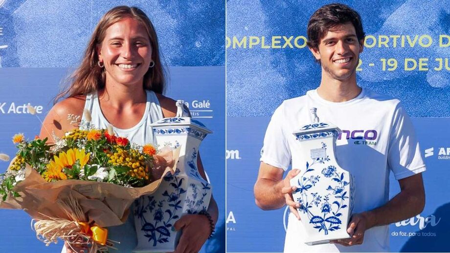 Francisca Jorge é 'tetra' e Nuno Borges estreia-se como campeão nacional de ténis