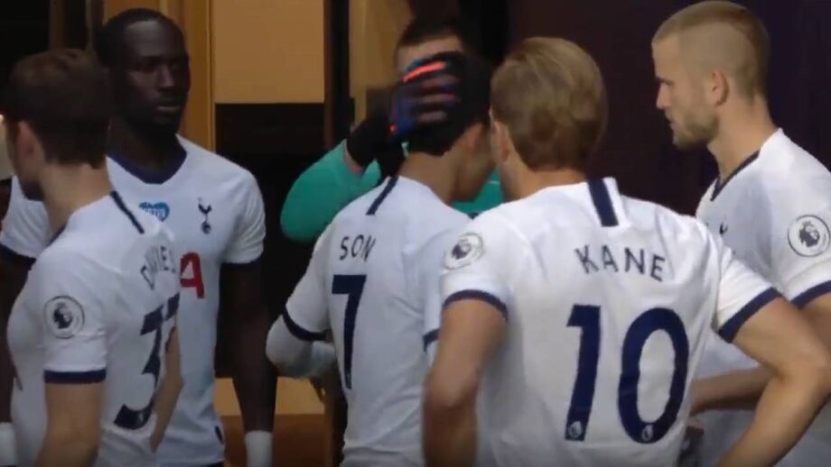 Jogadores do Tottenham tinham trocado argumentos no intervalo do Tottenham-Everton
