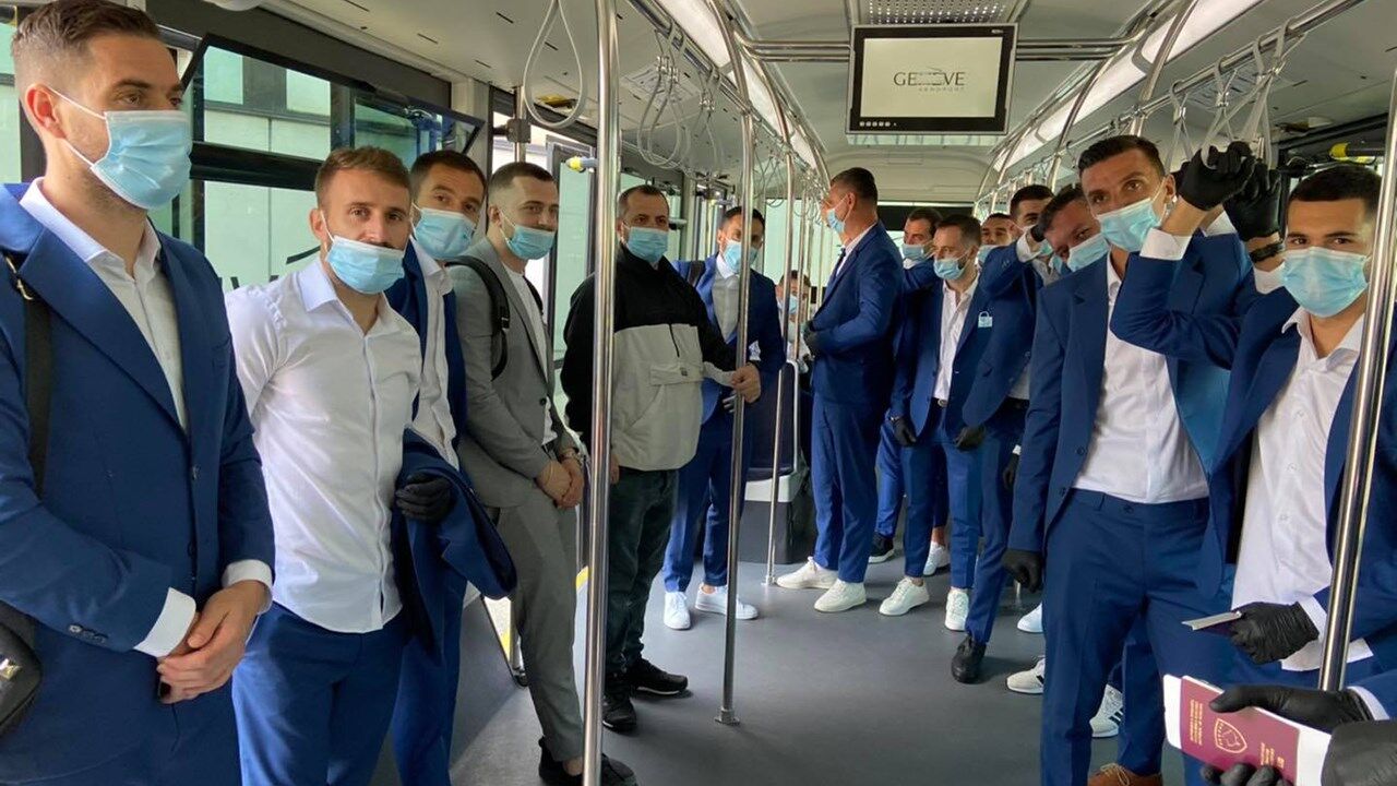 Equipa viajou para a Suíça para disputar jogo que acabou por ser cancelado