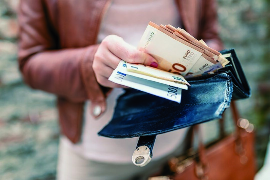 Dinheiro, notas, euros, dinheiro em notas