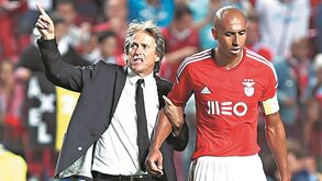 Luisão presente na cerimónia da apresentação de Jorge Jesus