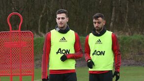 Bruno Fernandes descansa e Diogo Dalot no banco 