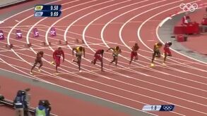 Os 100 metros mais rápidos da história olímpica: registo voador de Bolt foi há oito anos