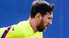 Messi sem limitações no treino do Barcelona