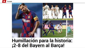 'Humilhação para a história': o que diz a imprensa internacional da goleada do Bayern ao Barcelona