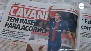 Interesse do Benfica em Cavani 'leva' imprensa uruguaia à descoberta de Lisboa