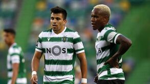 Acuña e Jovane na fila de vendas do Sporting