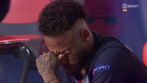 Neymar em lágrimas após derrota na final da Champions